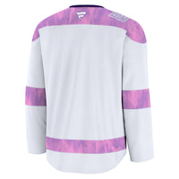 Florida Panthers Fanatics White 2024 Hockey Fights Cancer Practice Jersey