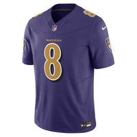 Baltimore Ravens Lamar Jackson Nike Purple Vapor F.U.S.E. Limited Jersey