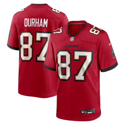 Tampa Bay Buccaneers Payne Durham Nike Red Game Jersey