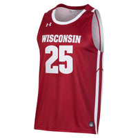 John Blackwell Wisconsin Badgers Under Armour Replica Basketball Jersey - Red