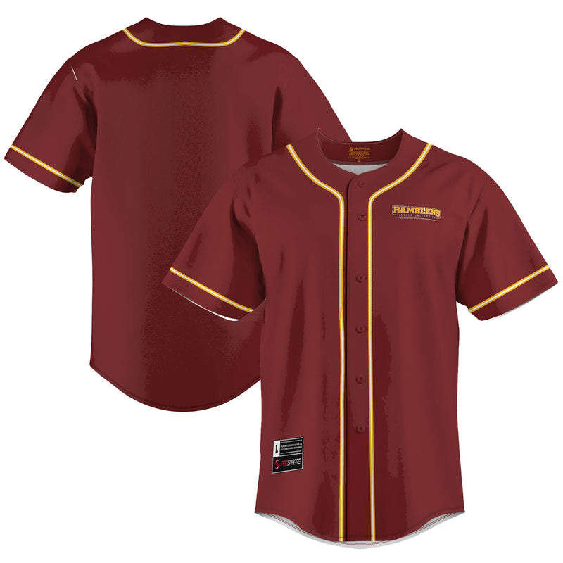 Loyola Chicago Ramblers GameDay Greats Lightweight Baseball Jersey - Maroon