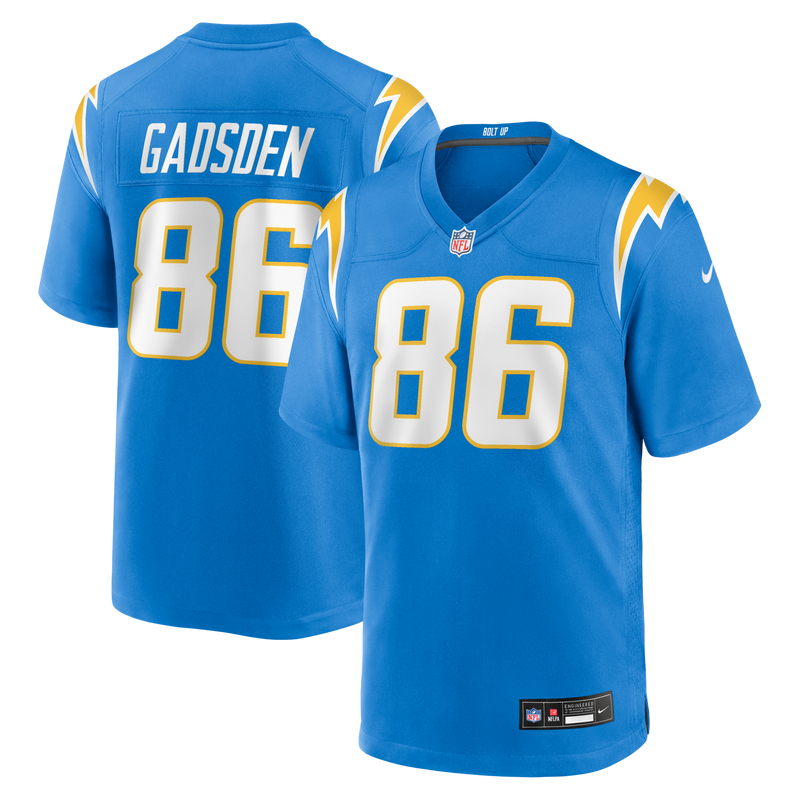 Los Angeles Chargers Oronde Gadsden Nike Powder Blue Team Game Jersey