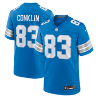 Detroit Lions Tyler Conklin Nike Blue Team Game Jersey
