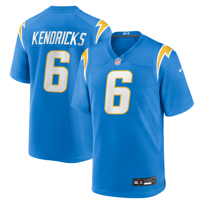 Los Angeles Chargers Eric Kendricks Nike Powder Blue Game Player Jersey