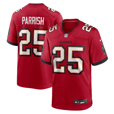 Tampa Bay Buccaneers Jacob Parrish Nike Red Team Game Jersey
