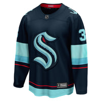 Seattle Kraken Will Borgen Fanatics Deep Sea Blue Home Breakaway Player Jersey