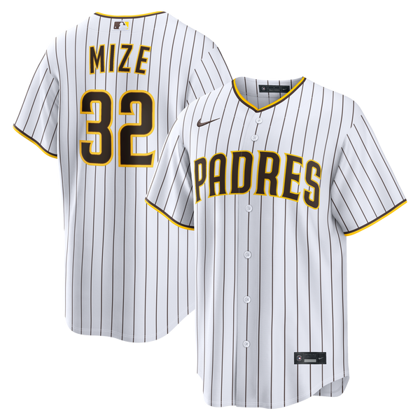 San Diego Padres Casey Mize Nike White Home Replica Jersey