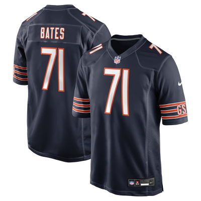 Chicago Bears Ryan Bates Nike Navy Game Jersey