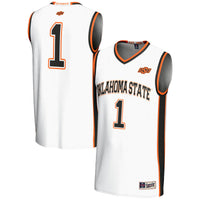 #1 Oklahoma State Cowboys GameDay Greats Lightweight Basketball Jersey - White