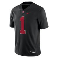 #1 Stanford Cardinal Nike Alternate Game Jersey - Black