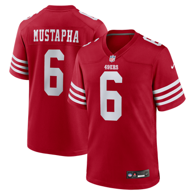 San Francisco 49ers Malik Mustapha Nike Scarlet Game Jersey