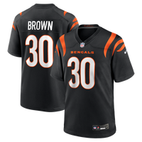 Cincinnati Bengals Chase Brown Nike Black Team Game Jersey