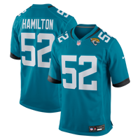Jacksonville Jaguars DaVon Hamilton Nike Teal Game Jersey