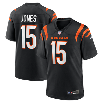 Cincinnati Bengals Charlie Jones Nike Black Team Game Jersey