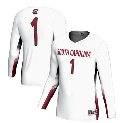 #1 South Carolina Gamecocks GameDay Greats Lightweight Volleyball Jersey - White