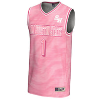 #1 Sam Houston State Bearkats GameDay Greats Lightweight Basketball Fashion Jersey - Pink