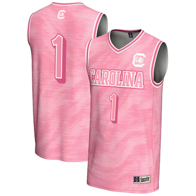 #1 South Carolina Gamecocks GameDay Greats Lightweight Basketball Jersey - Pink