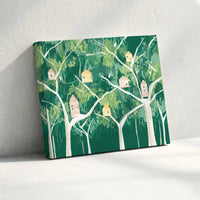 Woodland Forest Treehouse Printable Wall Art | Digital Download | Horizontal Printable Home Decor