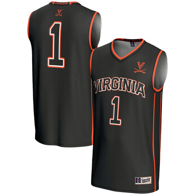 #1 Virginia Cavaliers GameDay Greats Lightweight Basketball Jersey - Black