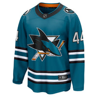 San Jose Sharks Marc-Edouard Vlasic Fanatics Teal Home Breakaway Player Jersey
