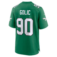Philadelphia Eagles Mike Golic Nike Kelly Green Retired Player Alternate Game Jersey
