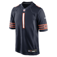 Chicago Bears Number 1 Groom Nike Navy Game Jersey