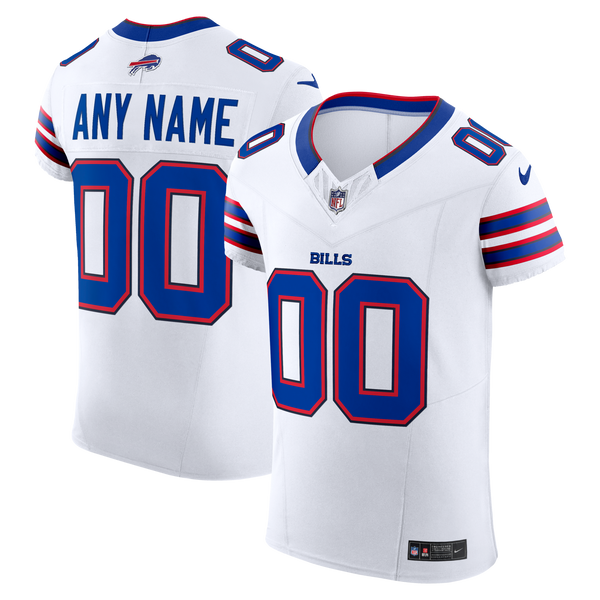 Buffalo Bills Nike White Vapor F.U.S.E. Elite Custom Jersey