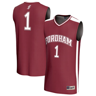 #1 Fordham Rams GameDay Greats Lightweight Collegiate Basketball Fashion Jersey - Maroon