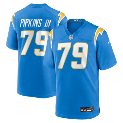 Los Angeles Chargers Trey Pipkins III Nike Powder Blue Game Jersey