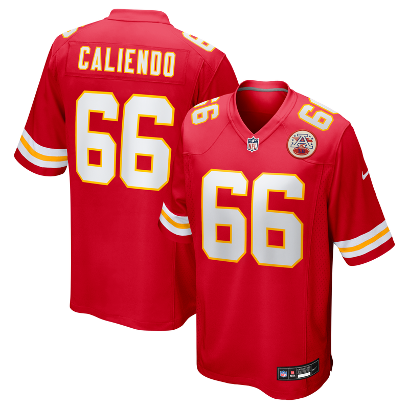 Kansas City Chiefs Mike Caliendo Nike Red Game Player Jersey