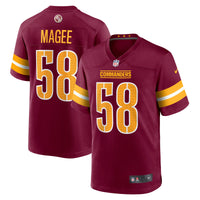 Washington Commanders Jordan Magee Nike Burgundy Game Jersey