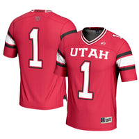 #1 Utah Utes GameDay Greats Football Jersey - Cardinal