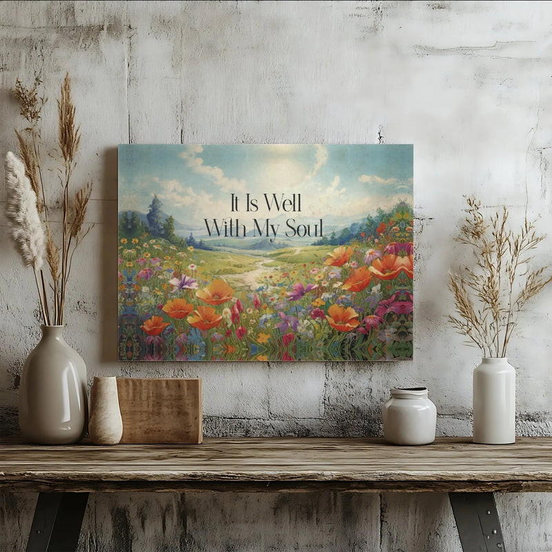 It Is Well With My Soul Printable Wall Art | Digital Download | Horizontal Printable Home Decor
