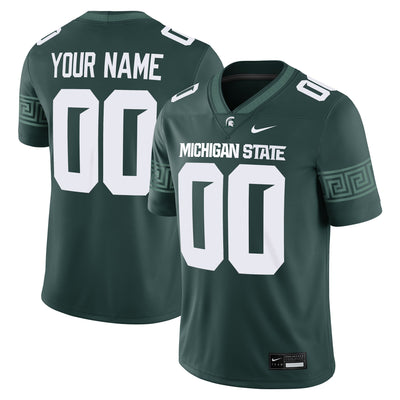 Michigan State Spartans Nike Custom Football Game Jersey - Green
