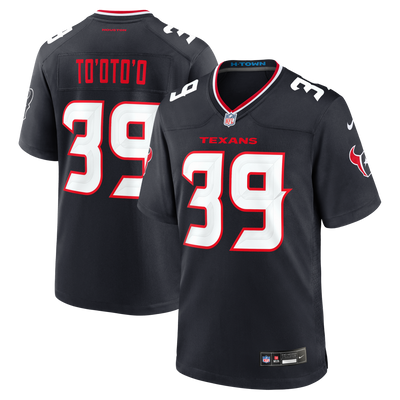Houston Texans Henry To'oto'o Nike Navy Team Game Jersey