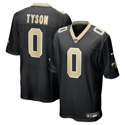 New Orleans Saints Jordyn Tyson Nike Black 2026 NFL Draft First Round Pick No. 8 Team Game Jersey