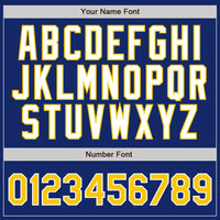 Custom Royal Gold Pinstripe Gold-White Authentic Baseball Jersey