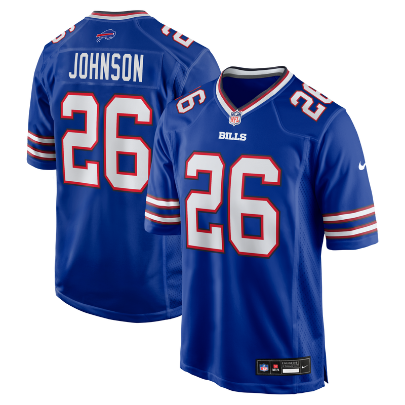 Buffalo Bills Ty Johnson Nike Royal Team Game Jersey