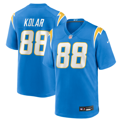 Los Angeles Chargers Charlie Kolar Nike Powder Blue Team Game Jersey