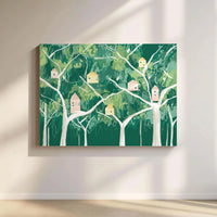Woodland Forest Treehouse Printable Wall Art | Digital Download | Horizontal Printable Home Decor