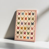 Vintage Butterfly Patchwork Printable Wall Art | Digital Download | Vertical Printable Home Decor