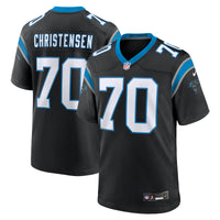 Carolina Panthers Brady Christensen Nike Black Team Game Jersey