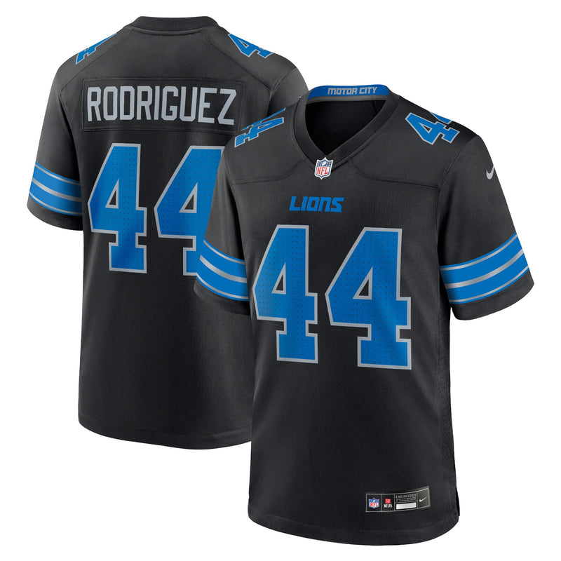 Detroit Lions Malcolm Rodriguez Nike Black 2nd Alternate Game Jersey