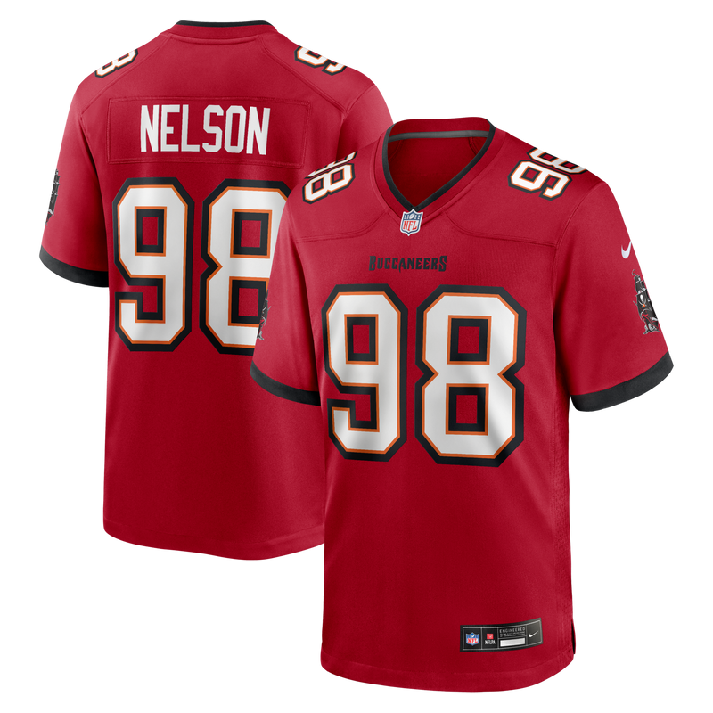 Tampa Bay Buccaneers Anthony Nelson Nike Red Game Jersey