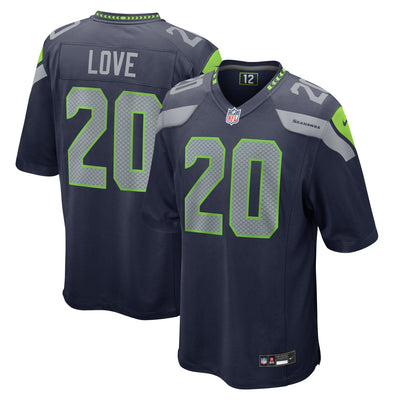 Seattle Seahawks Julian Love Nike College Navy Game Jersey