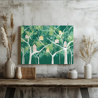 Woodland Forest Treehouse Printable Wall Art | Digital Download | Horizontal Printable Home Decor