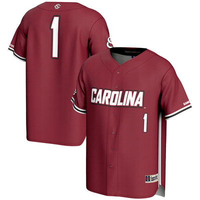 #1 South Carolina Gamecocks GameDay Greats Lightweight Baseball Fashion Jersey - Garnet