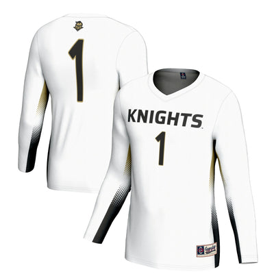 #1 UCF Knights GameDay Greats Lightweight Volleyball Jersey - White