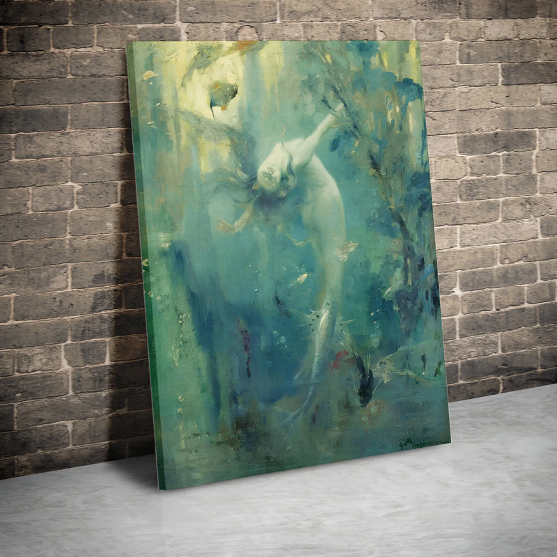 Vintage Mermaid Printable Wall Art | Digital Download | Vertical Printable Home Decor
