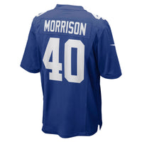 New York Giants Joe Morrison Nike Royal Retired Player Jersey